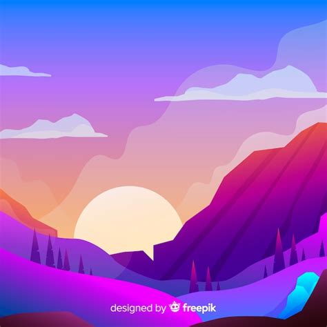 Free Vector | Landscape background