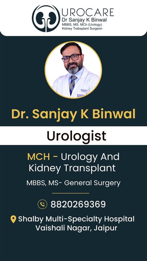 Best Urologist In Jaipur Kidney Stone Prostate Uti Dr Sanjay K