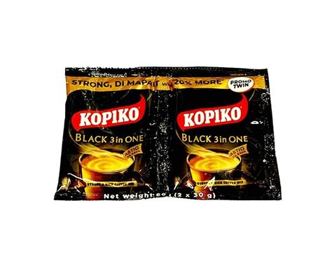 Kopiko Black 3 In One Strong Rich Coffee Mix Promo Twin 2 Packs X 30g