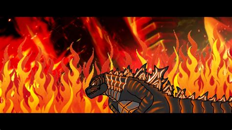 Burning Godzilla 2019 Atomicnuclear Pulse Animation Youtube