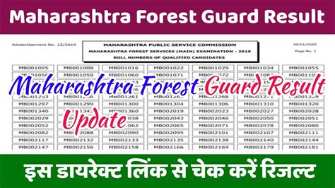 Maharashtra Forest Guard Result Kaise Dekhe How To Check