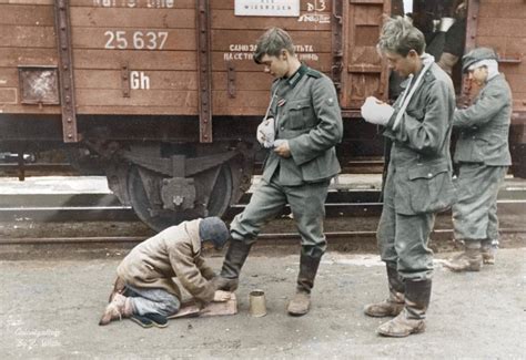 Seen on a WW2-era photograph: Bulgarian writing in chalk on a German ...