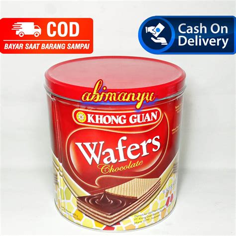 Khong Guan Wafers Chocolate Kaleng 600 Gr Lazada Indonesia