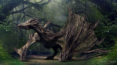 ArtStation - Wood Dragon, Jia Hao | Dragon images, Dragon art, Fantasy dragon