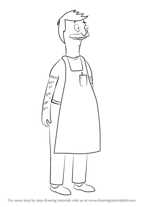 Learn How to Draw Bob Belcher from Bob's Burgers (Bob's Burgers) Step ...