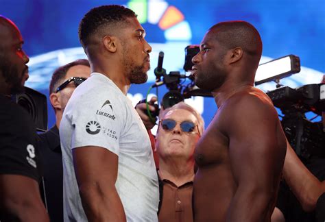 Anthony Joshua Smelling Blood After Weighing In For Daniel Dubois