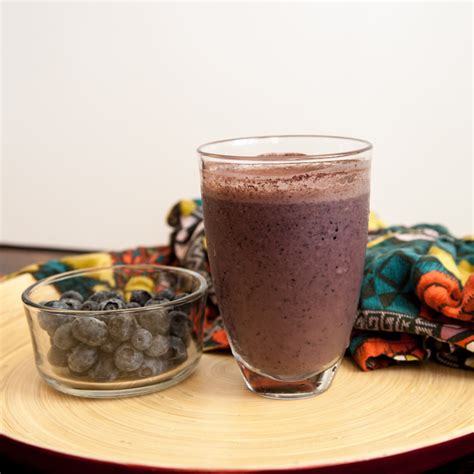 Blueberry Cocoa Hemp Smoothie Flavorrd