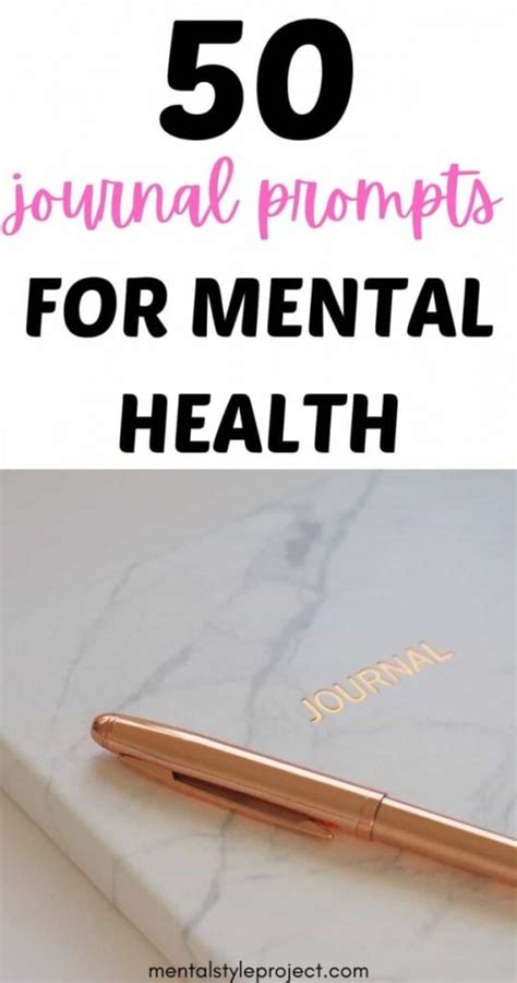 50 Journal Prompts To Improve Your Mental Health