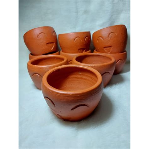 Jual Pot Gerabah Terakota Terracotta Mangkok Mini Pot Tanah Liat Unik