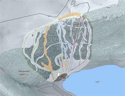 Meadowlark Ski Trail Map - Art Print | Powderaddicts