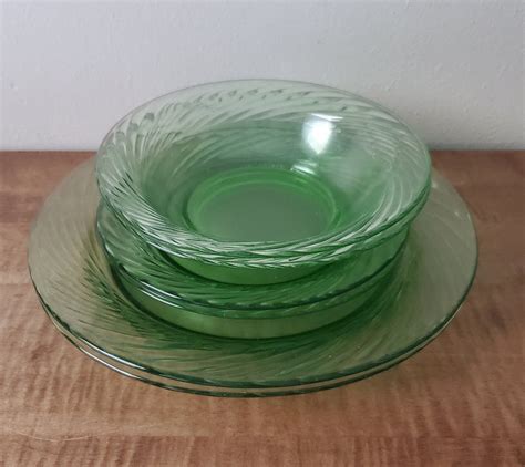 Vintage Green Pyrex Festiva Dinnerware Pyrex Festiva Dishes Dinner