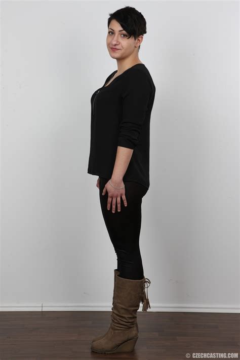 Czech First Timer With Short Hair Undresses For Her First Nude Poses CoedCherry