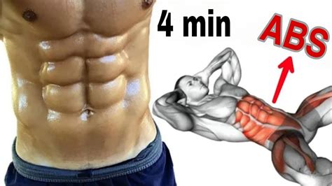 Best Six Pack Exercises At Home 4 Min Of Training To Make A Six Pack And Lose Weight Youtube