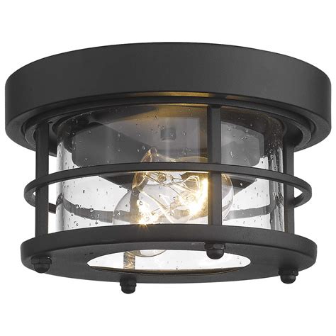 Emliviar 2 Light Round Ceiling Light Fixture Farmhouse Flush Mount