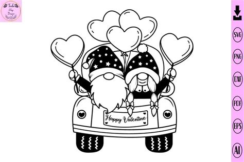 Valentine Gnome Svg Valentine Svg Gnome Svg (2337004)