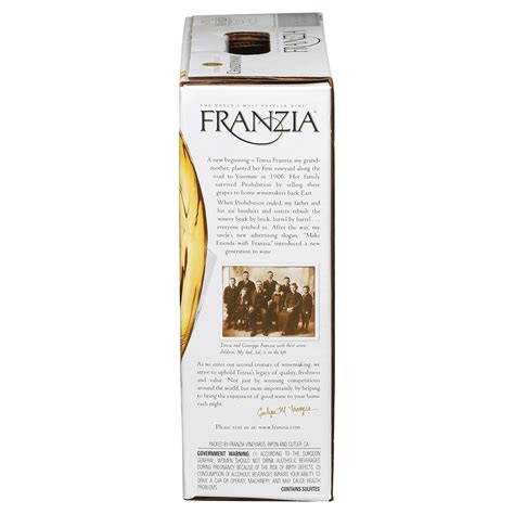 Franzia Chardonnay White Wine Liter Box Shipt