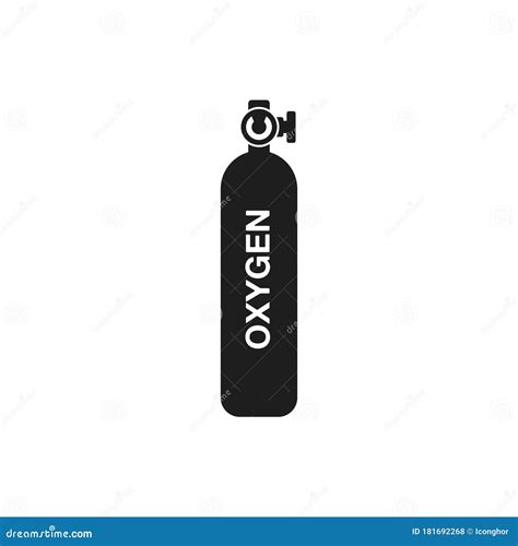 Oxygen Cylinder Icon Stock Vector Illustration Of Logo 181692268