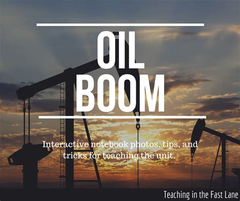 Oil Boom in Texas - Teaching in the Fast Lane