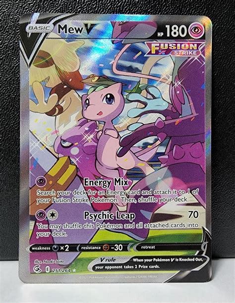 Pokemon Fusion Strike Mew V Alternate Art Hobbies Toys