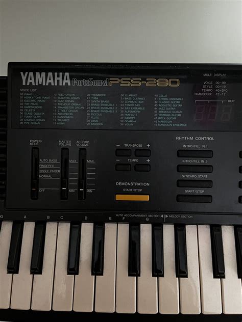 Vintage S Yamaha Portasound Pss Keyboard Synthesiser Ebay