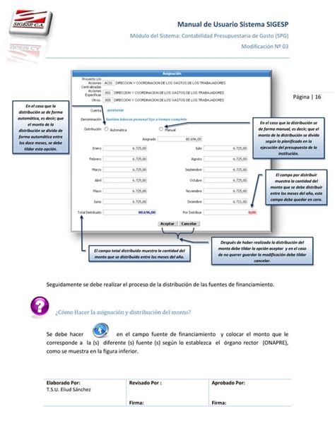 Manual De Usuario Sistema Sigesp Contabilidad Presupuestaria De Gasto PDF