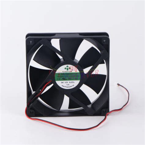 1PCS NEW POWERYEAR PY-1225H12S 12V 0.35A 12CM 12025 cooling fan 2 wire ...