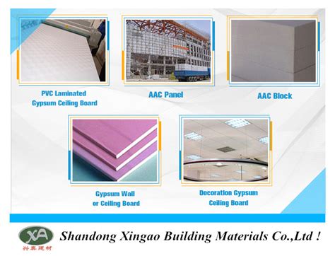 High Quality High Strength Plasterboard Gypsum Board Standard Size