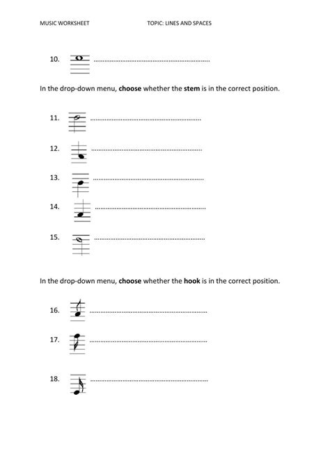 Lines And Spaces Online Exercise For Live Worksheets