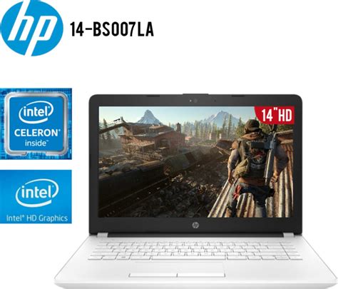 Laptop Hp 14 Bs007la Celeron N3360 14 4gb 500gb Oficina Hog S 1 259