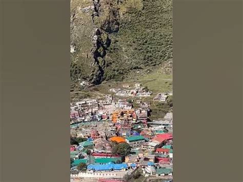 Aerial view of badrinath temple #badrinath #badrinathdham # ...