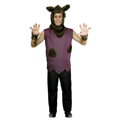 Fantasia Lobo Mau Adulto - Fantasia Masculina Adulto Lobo Mau Completa Com Capuz De Orelhas