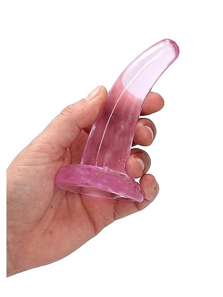 Dildo Crystal Clear Non Réaliste Rose 5 Pouces RealRock Sex Shop