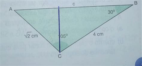 Considerando O Tri Ngulo Abc Determine A Medida De C Use Raiz De