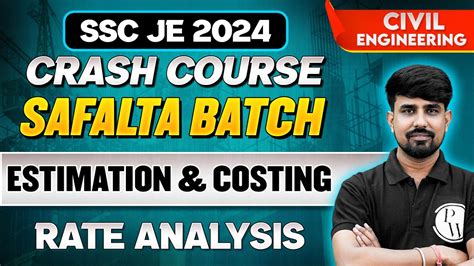 Ssc Je 2024 Estimation And Costing Rate Analysis Civil Engineering