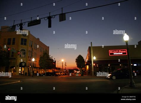 Dusk Over Downtown Ocala Florida Usa Stock Photo Alamy