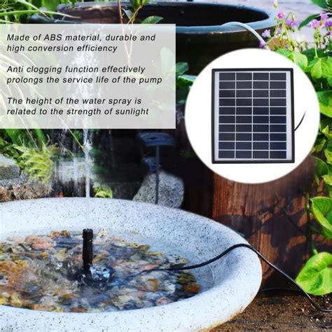 Gua Fontaine Solaire V W Fontaine Flottante Solaire Ip Pompe De