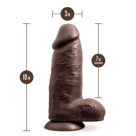 Chub Dildo Au Naturel In W Balls Chocolate Blush Satisfaction