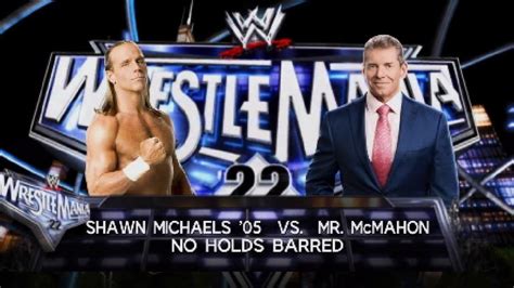 WWE 2K23 Shawn Michaels 05 Vs Mr McMahon No Holds Barred YouTube