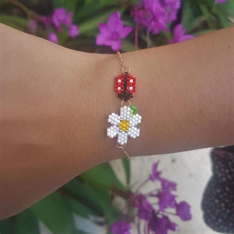 Pulsera Primavera Joyas Bordadas Con Cuentas Bisuteria Pulseras