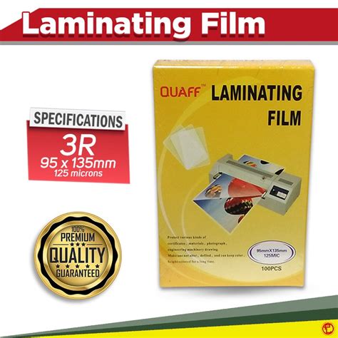 Quaff R R R Size Laminating Film Micron And Hot Lamination