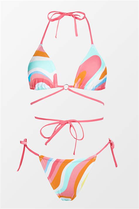 Moving Grooving Triangle And Ultra Cheeky Hipster Bikini Set