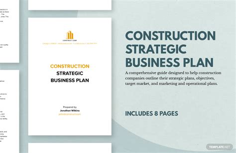 Construction Strategic Business Plan Template In Word Google Docs