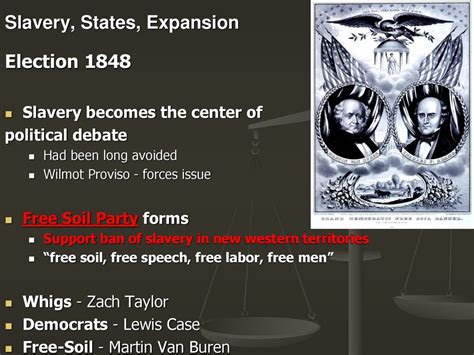 Slavery States Expansion Focus How Did Congress Try To Resolve The