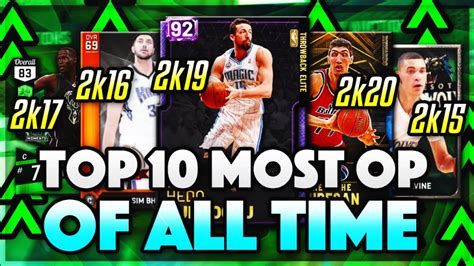 Top Most Overpowered Players In Myteam History Nba K Nba