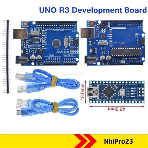 Mạch Arduino Nano Uno R3 Uno R3 Ch340g Mega328p Atmega16u2 Mega328p