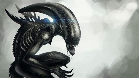 Fondos De Pantalla Monocromo Escultura Xenomorfo Película De