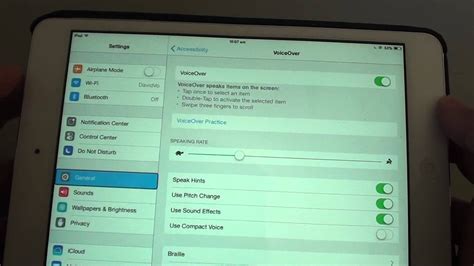 Ipad Mini How To Enable Disable Voice Over Youtube