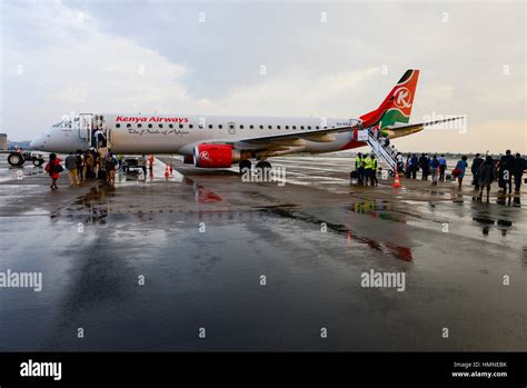 KENYA, Nairobi, JKIA Jomo Kenyatta International airport, passenger ...