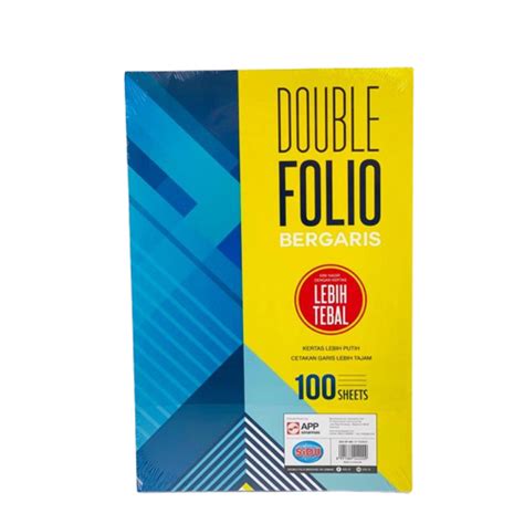 Jual Kertas Double Folio F Bergaris Sinar Dunia Sidu Sheets Lembar