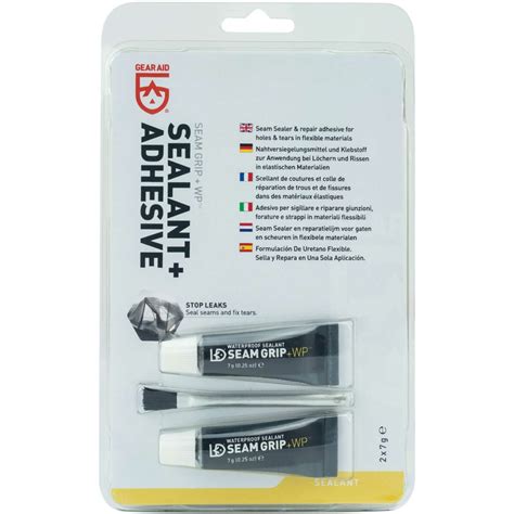 Gear Aid Seam Grip WP Waterproof Sealant and Adhesive 7 g (2 Pack)
